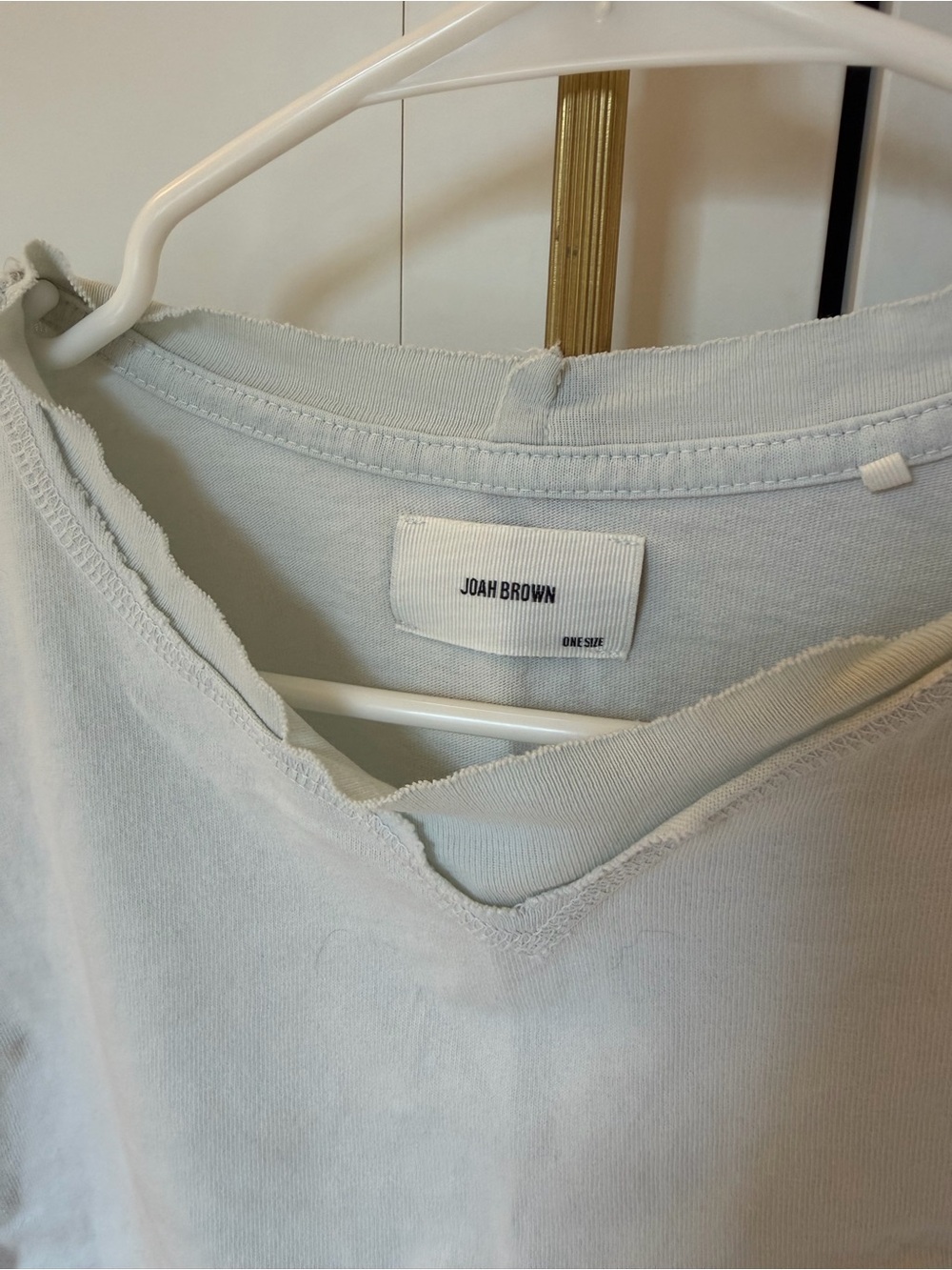 Joah Brown Pale Green Cropped Tee